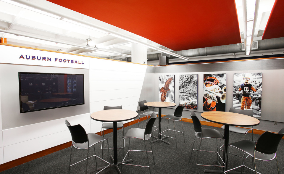 Auburn University Football Locker Room