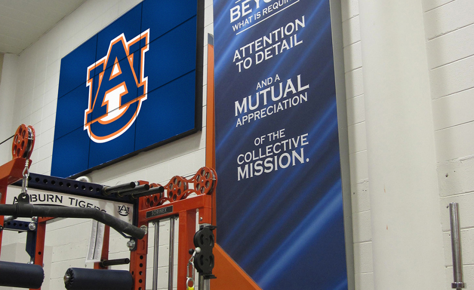 Auburn University Football Weight Room