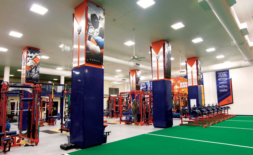 Auburn University Football Weight Room