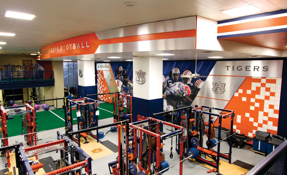 Auburn University Football Weight Room