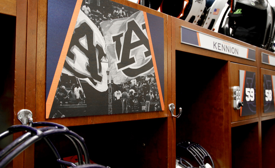 Auburn University Football Locker Room