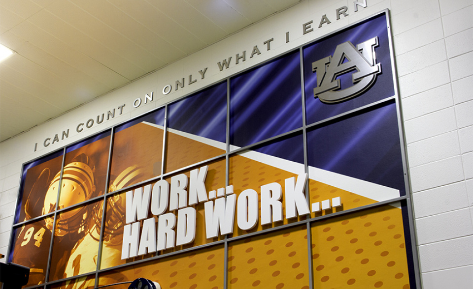 Auburn University Football Weight Room