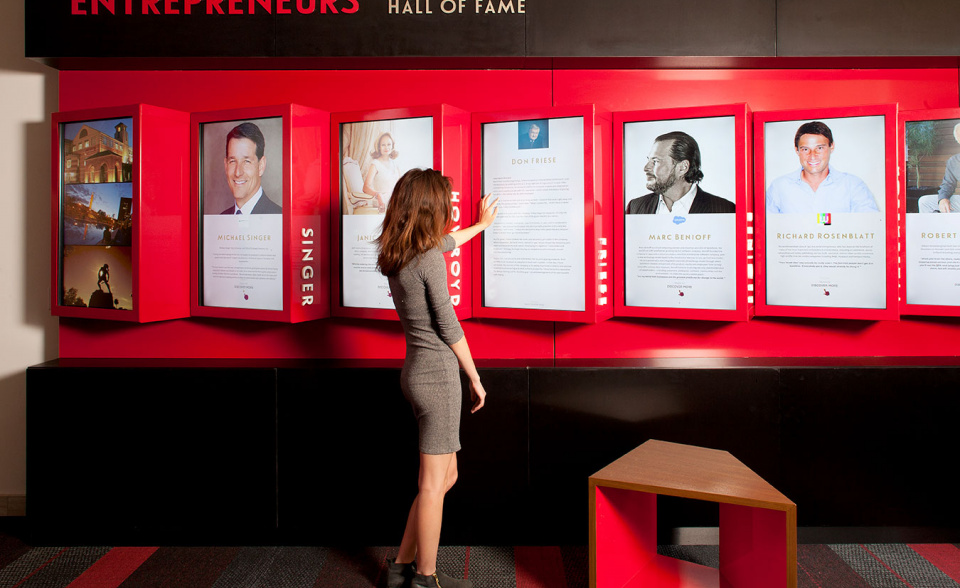 Graduate Entrepreneurs Hall of Fame Interactive Display