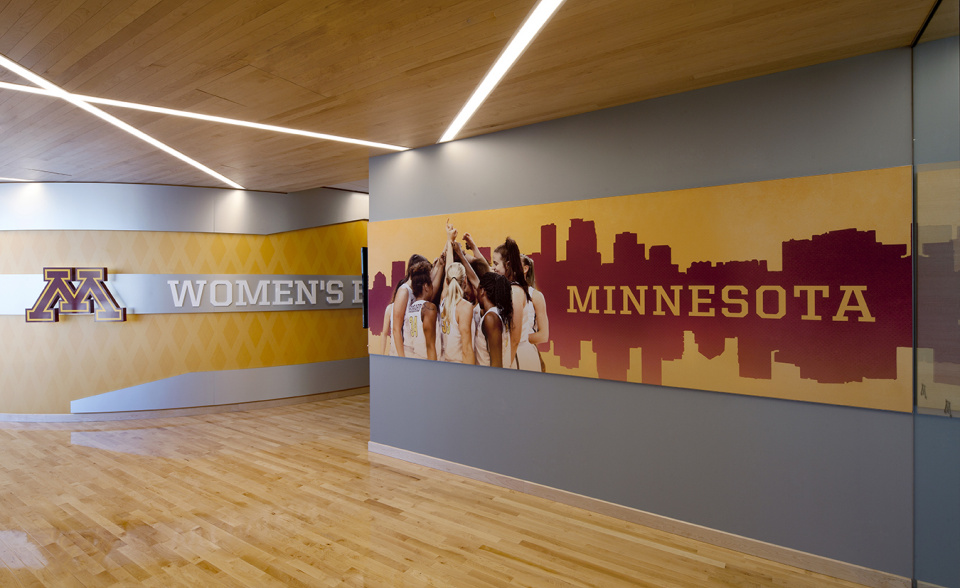 Womens' Basketball Players' Area