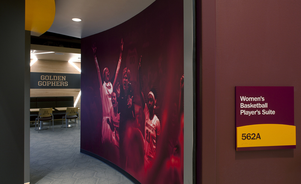 Womens' Basketball Players' Area