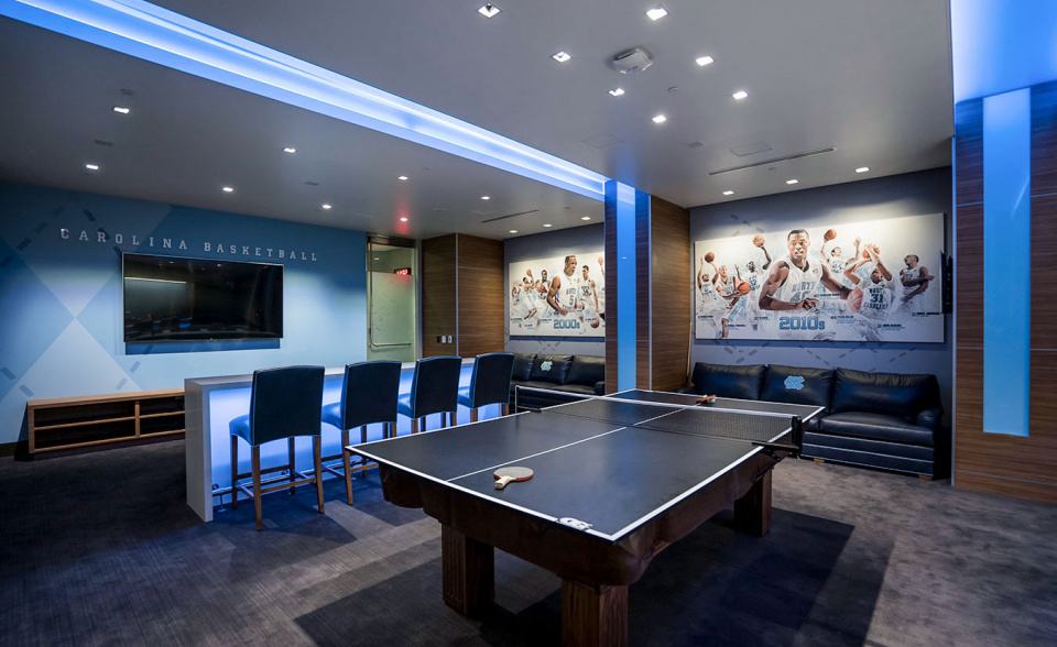 UNC Basketball Players Lounge