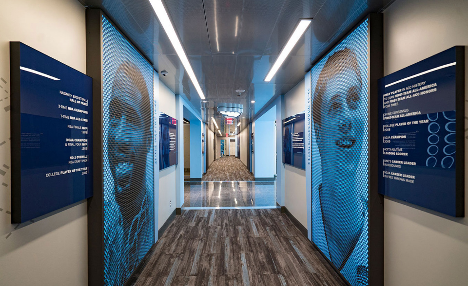 UNC Basketball Locker Room Entry