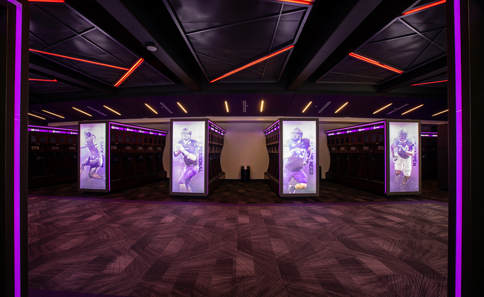 TCU Football Locker Room