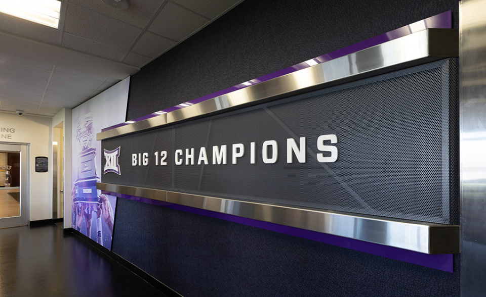 TCU Football Locker Room