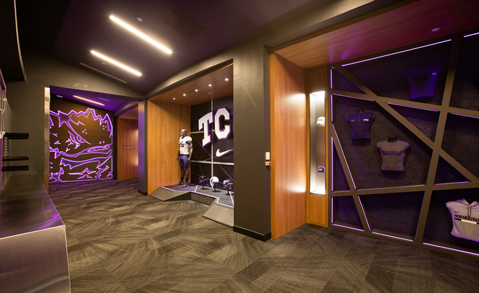 TCU Football Locker Room