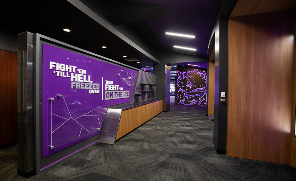 TCU Football Locker Room