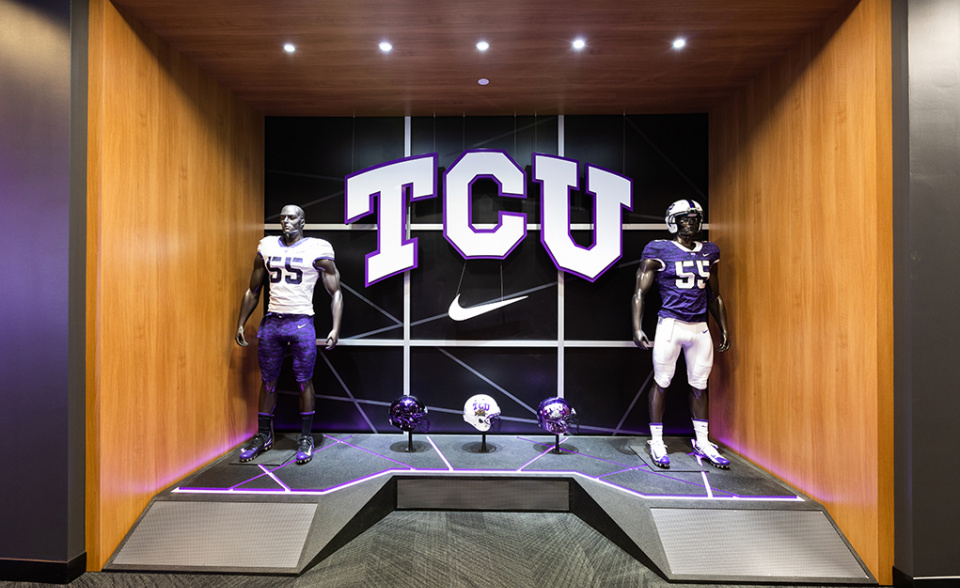 TCU Football Locker Room