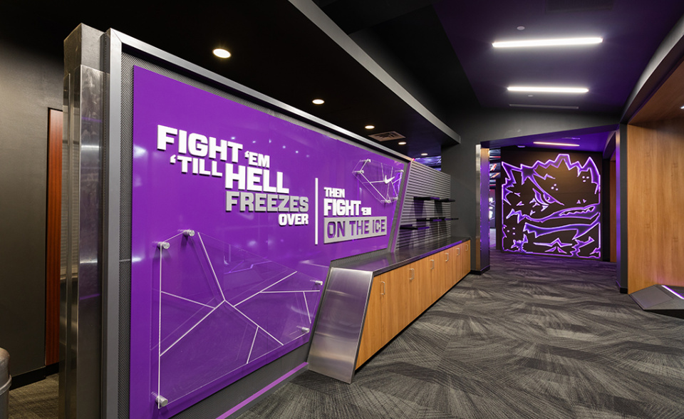 TCU Football Locker Room