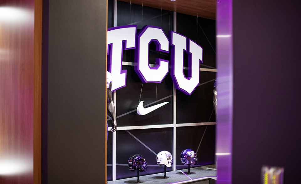 TCU Football Locker Room