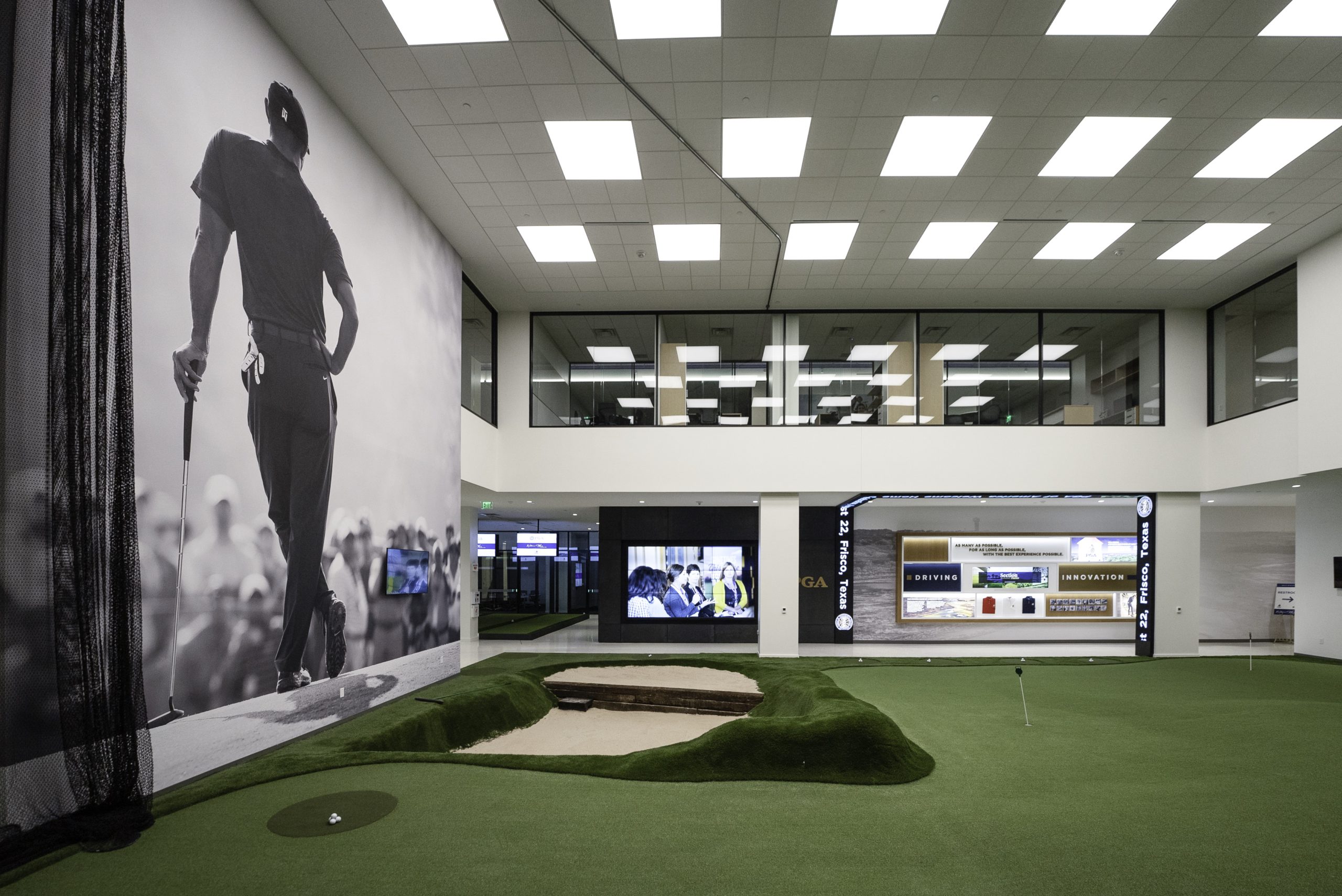 Tiger Woods Oversees Digital Education Wall