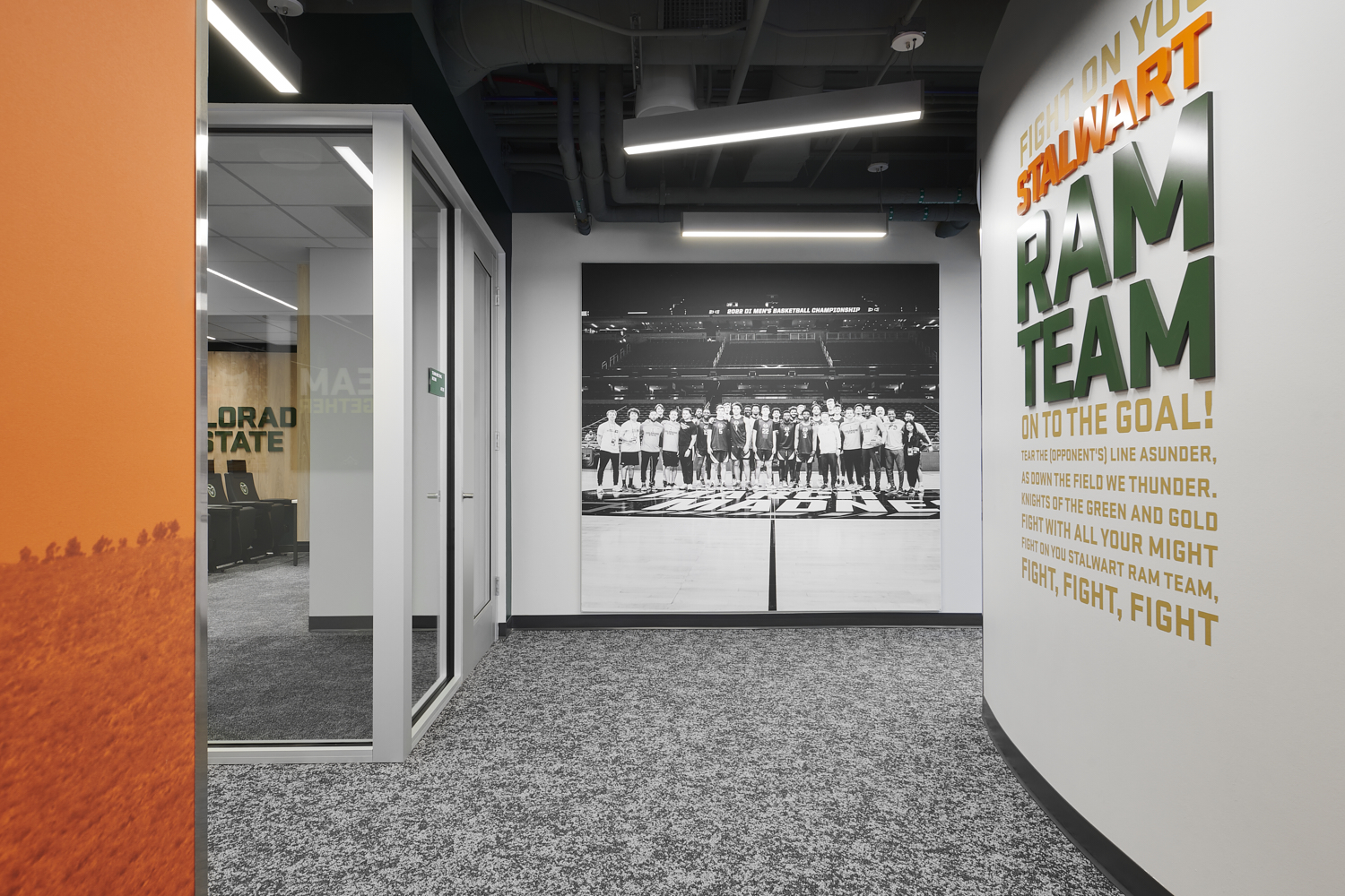 Men's Basketball Team Hallway