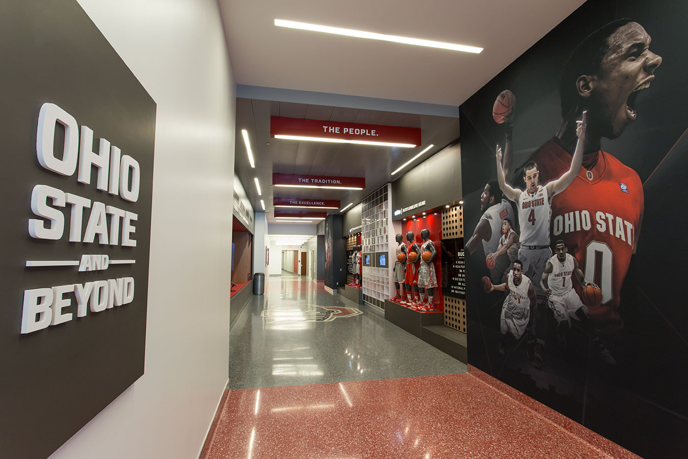 OSU Men's and Women's Basketball Hallway