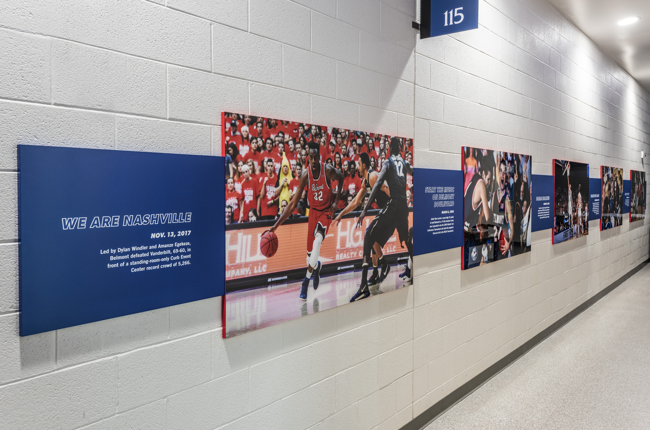 Men's Basketball Iconic Moment Hallway