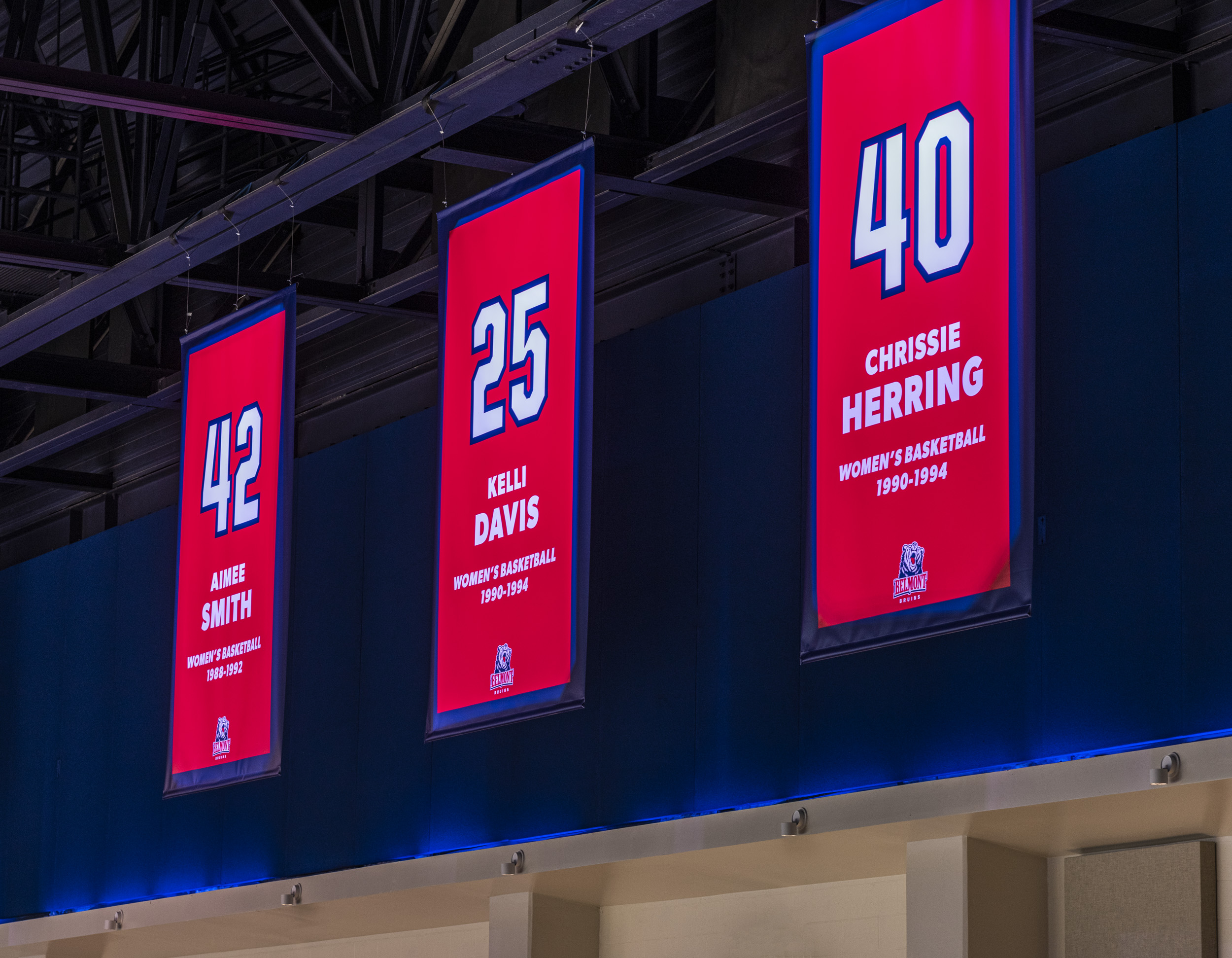 Hanging Banners Honoring Past Bruin Greats