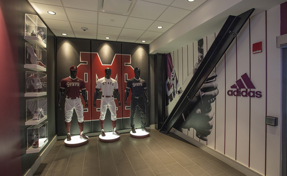 Mississippi State Baseball Lounge and Player Entry