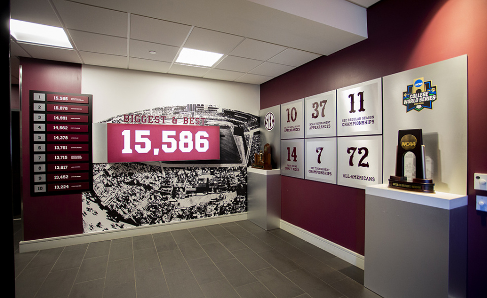 Mississippi State Baseball Lounge and Player Entry