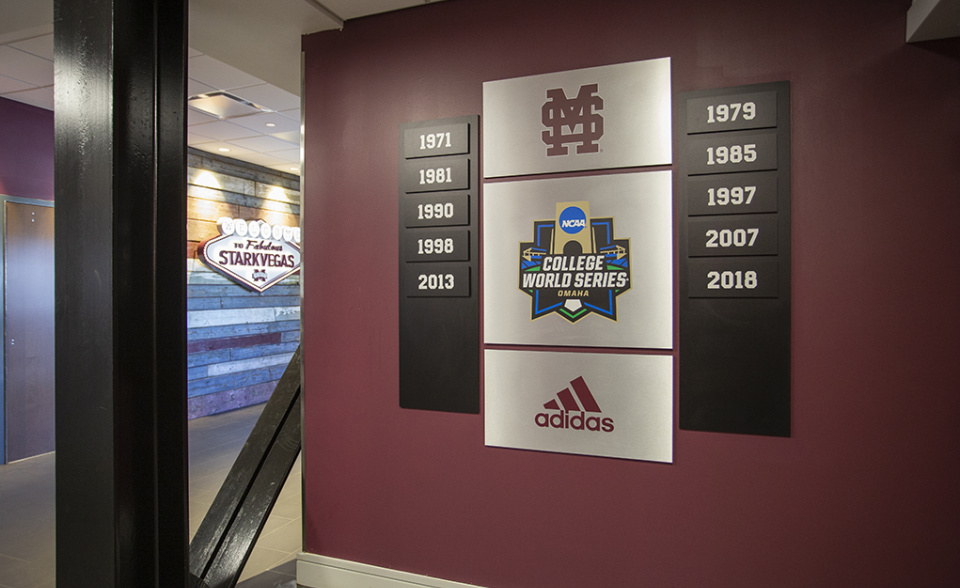 Mississippi State Baseball Lounge and Player Entry