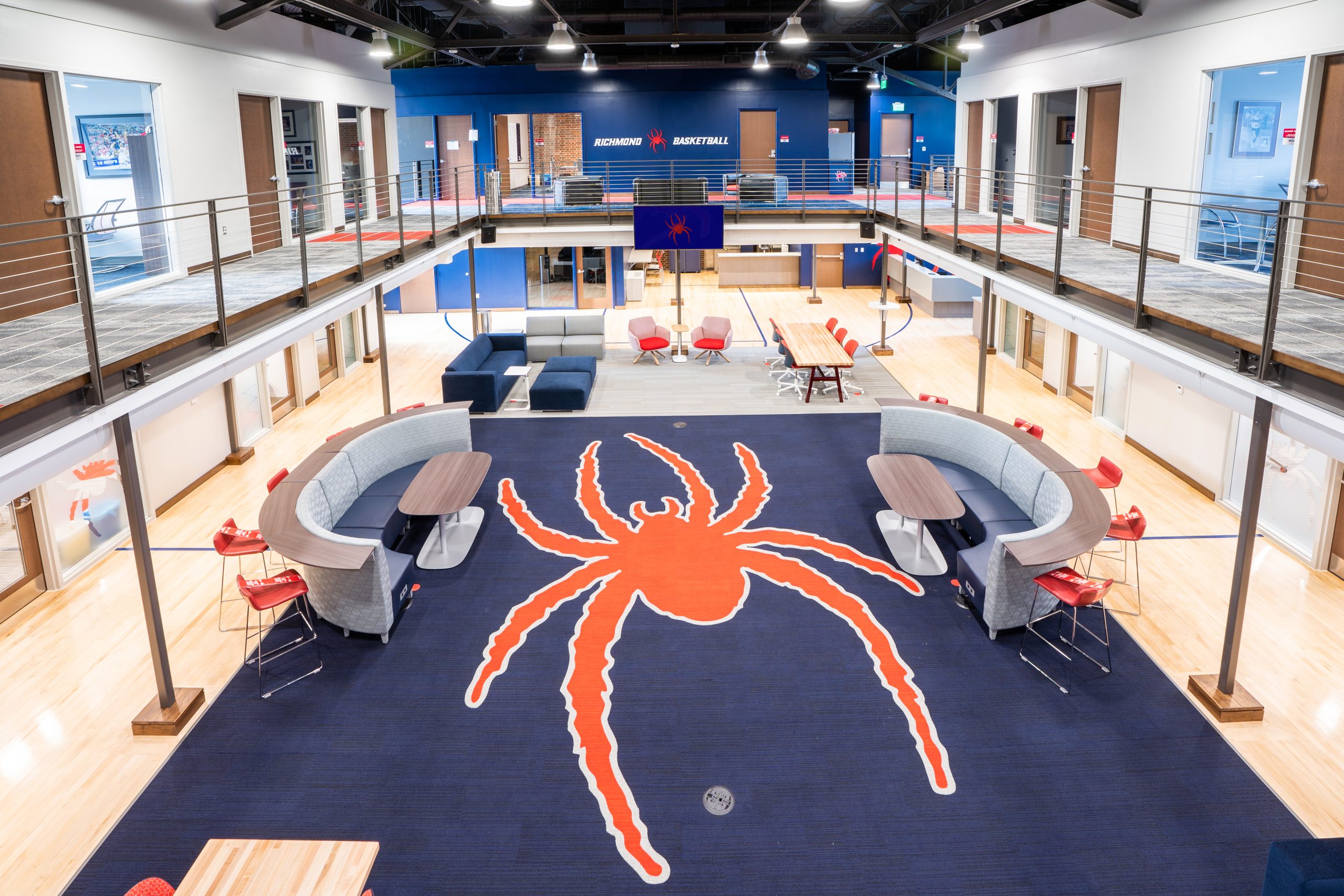 Basketball Lobby featuring team meeting rooms and offices