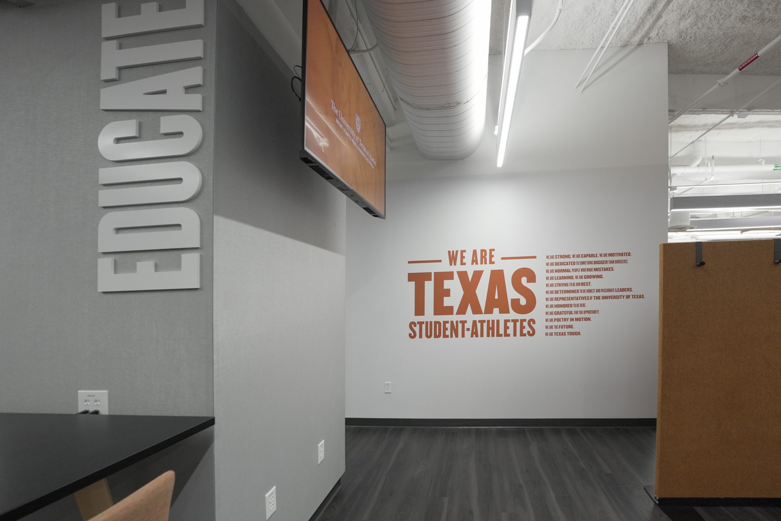 UT Student-Athlete Value Wall