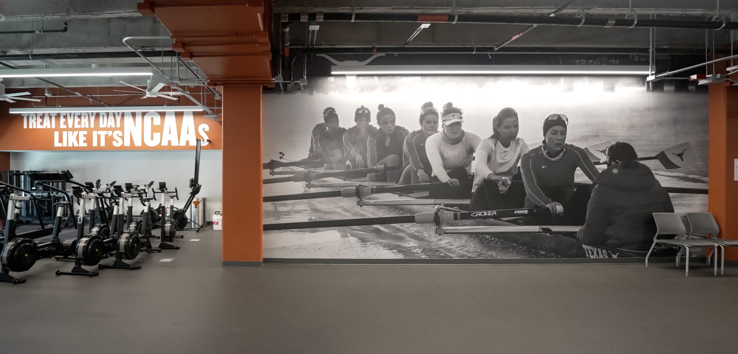 Texas Rowing ERG Training Room