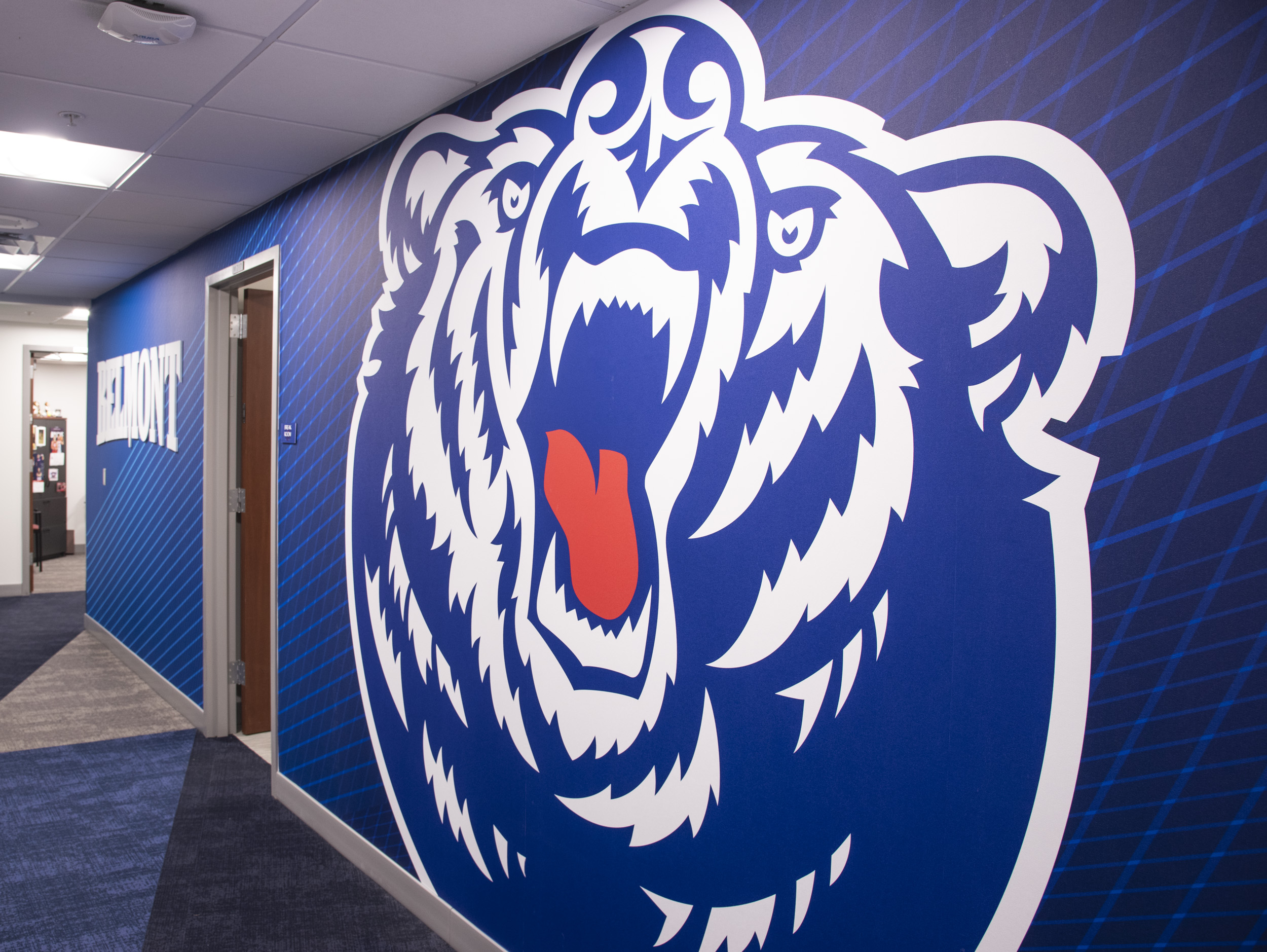 Belmont Athletics Office Hallway