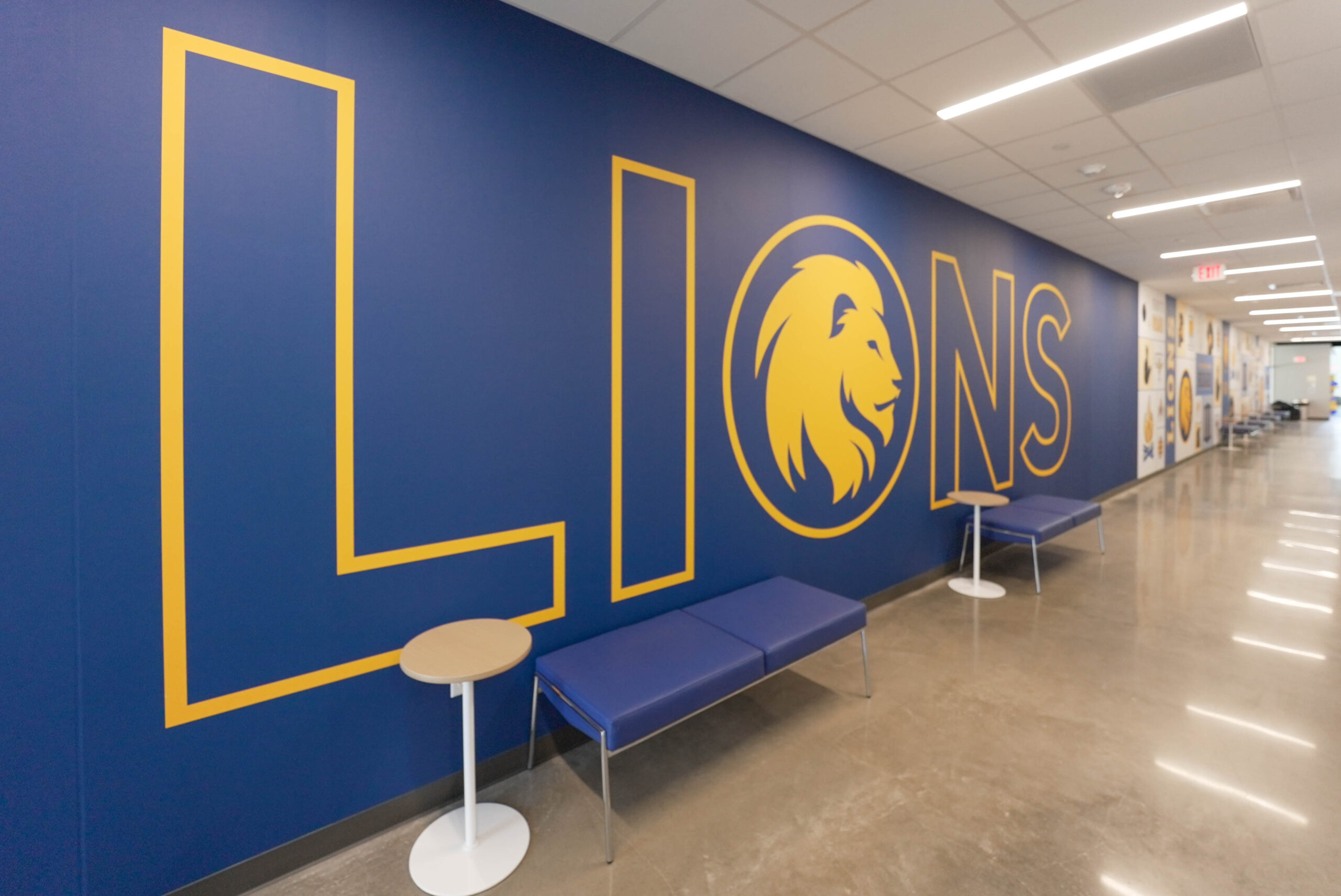 Lions Graphic Hallway