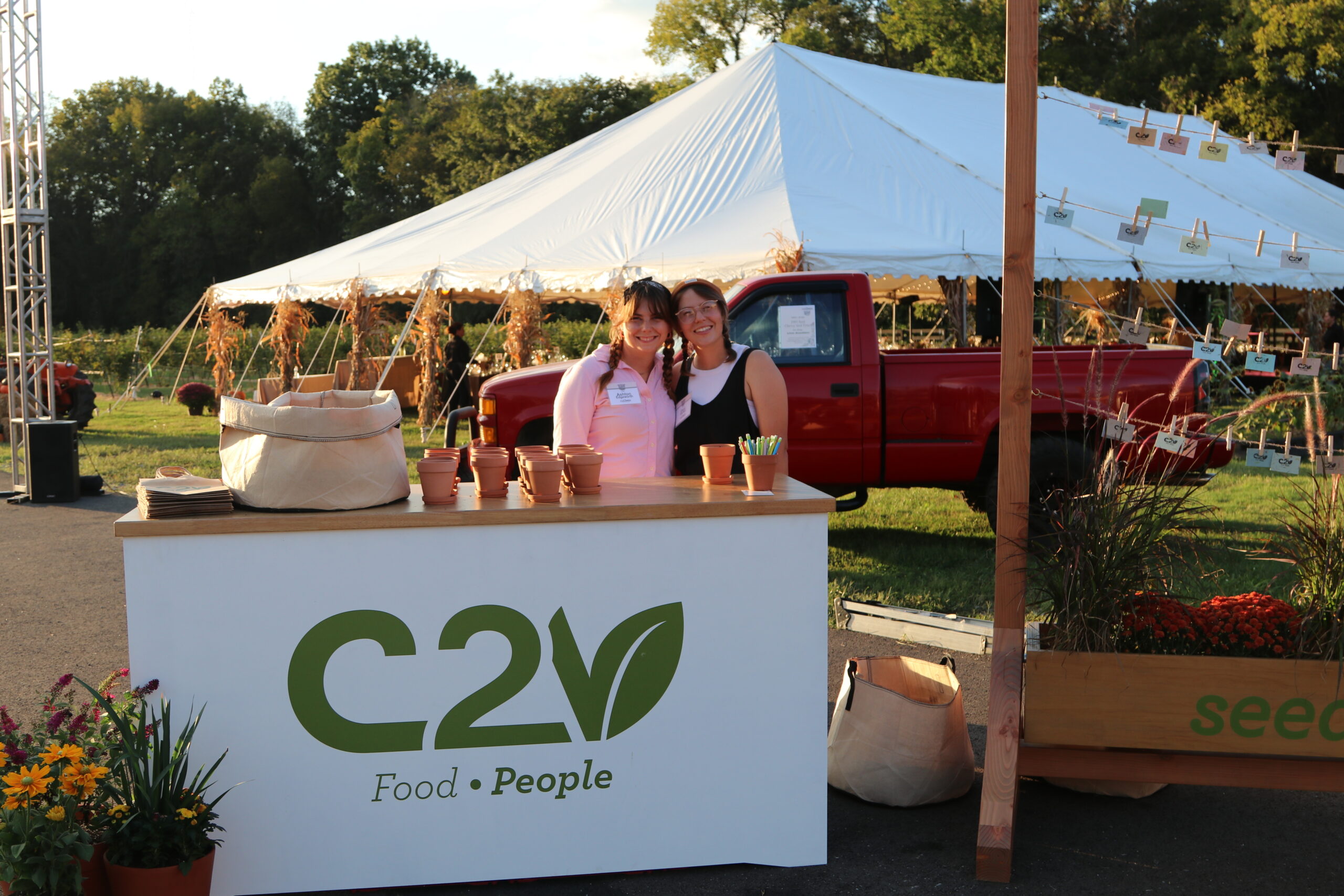 Cul2vate Volunteers Running Planting Activation