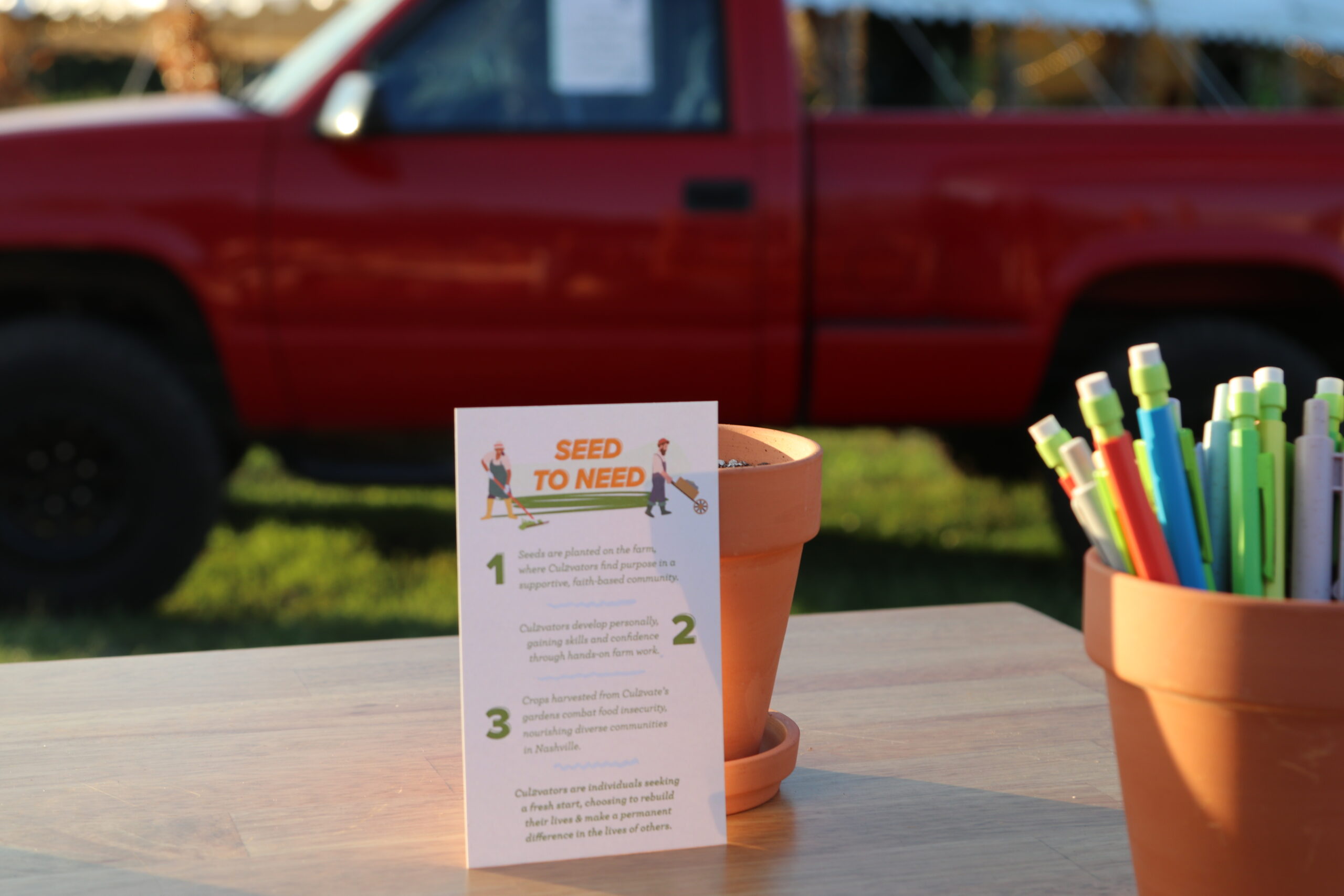 Information Cards for Attendees