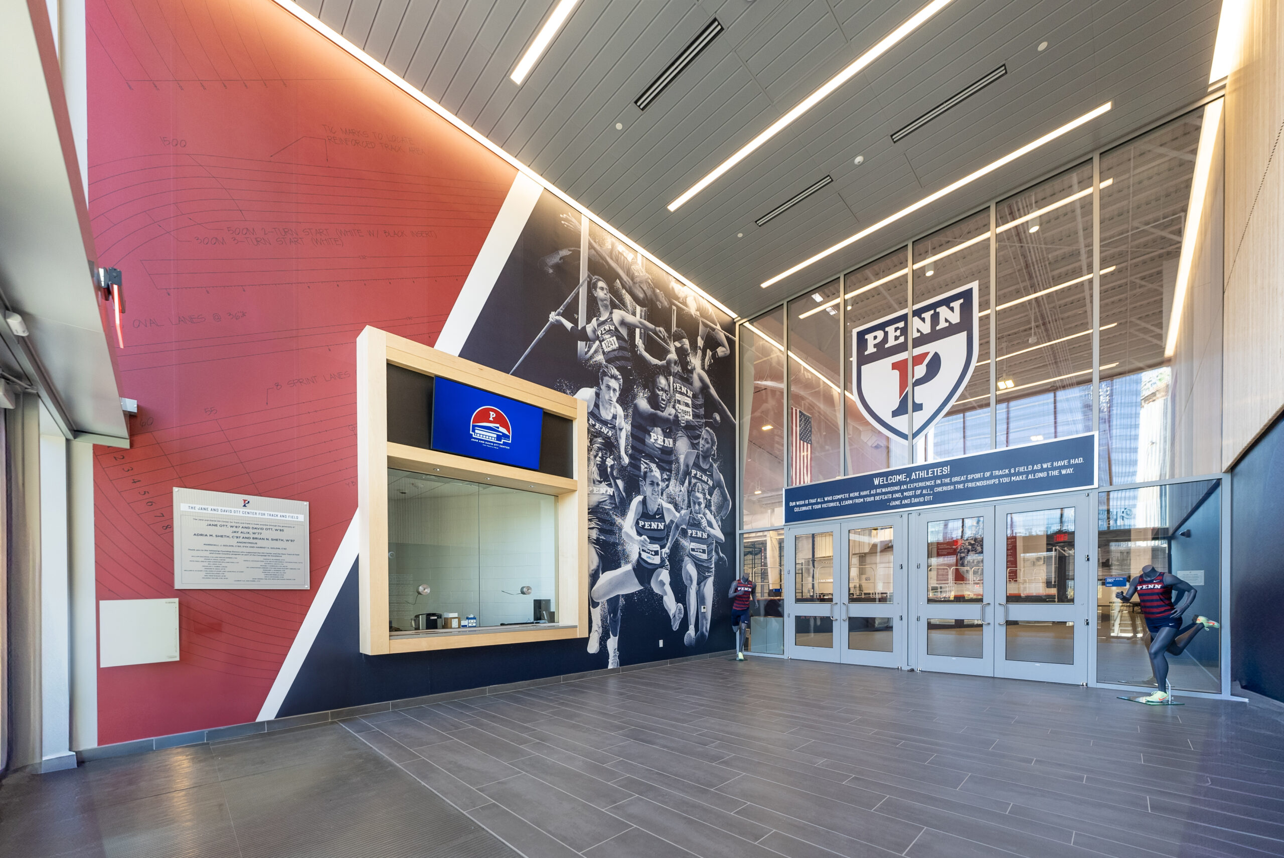 Ott Center for Track and Field Entrance