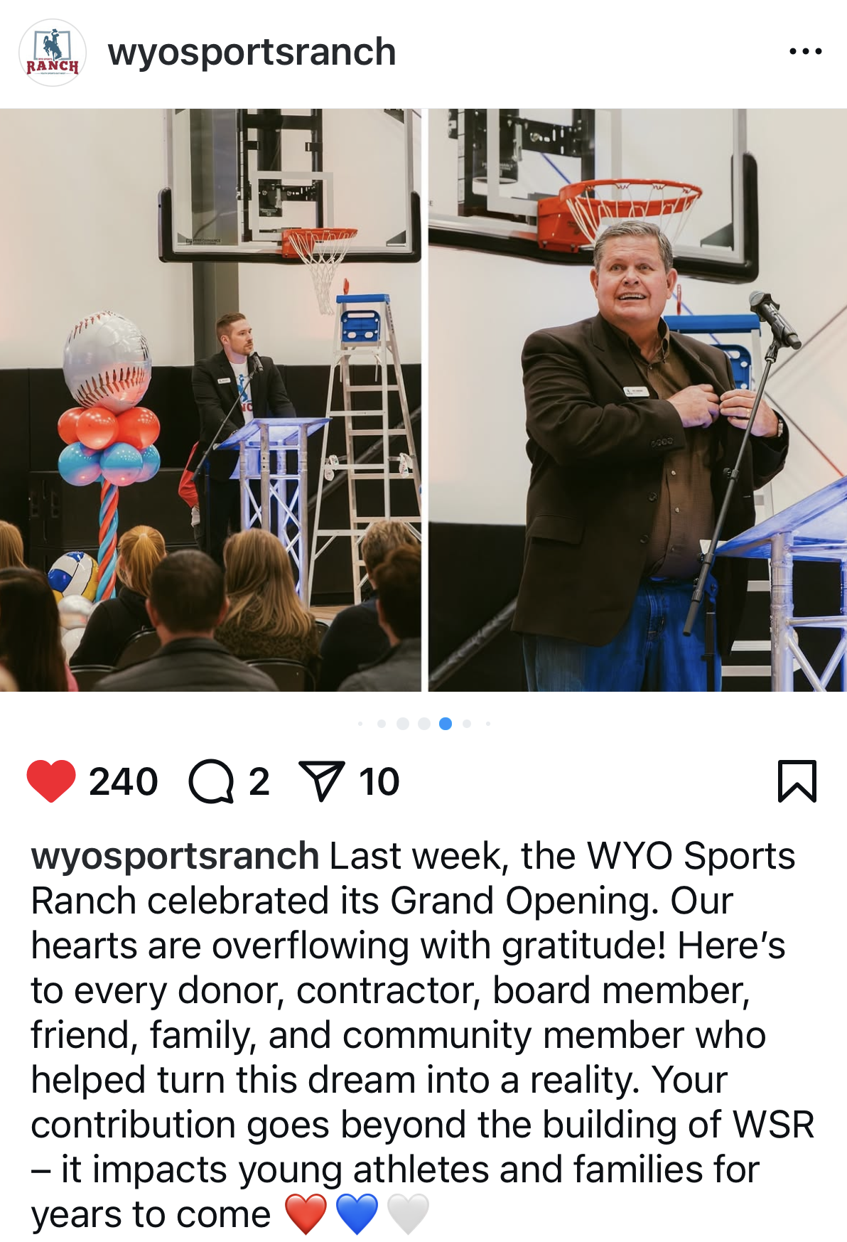 Grand Opening WYO Sports Ranch grand opening