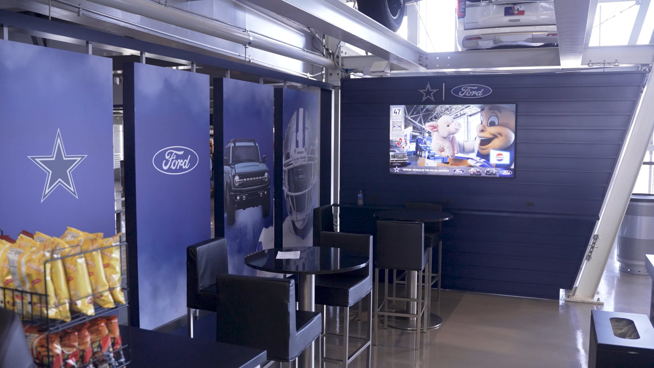 Miller Lite House at AT&T Beer Cooler (Photo Credit: Manhattan Construction)