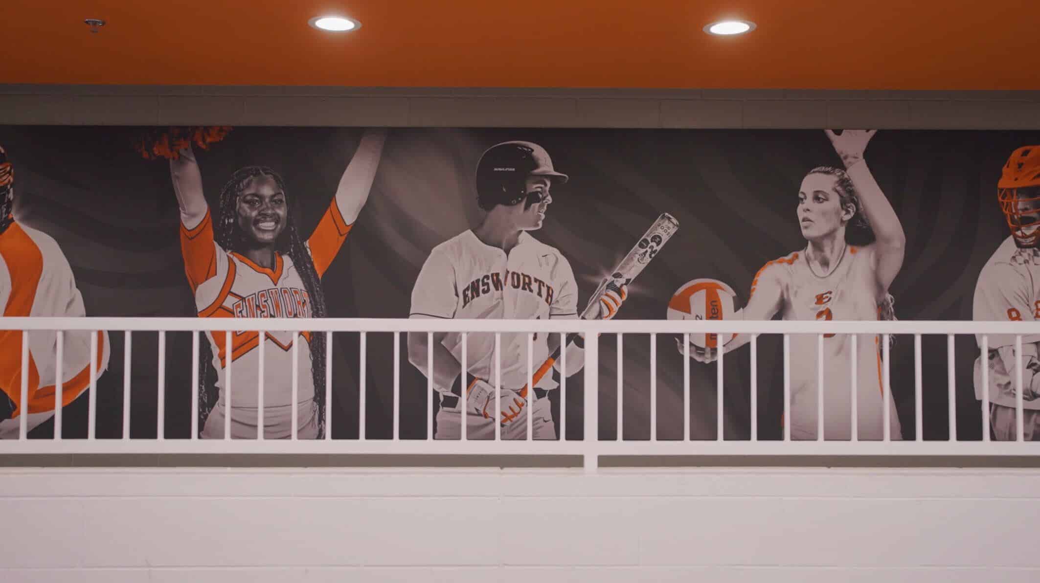Life Size Student Athlete Graphic